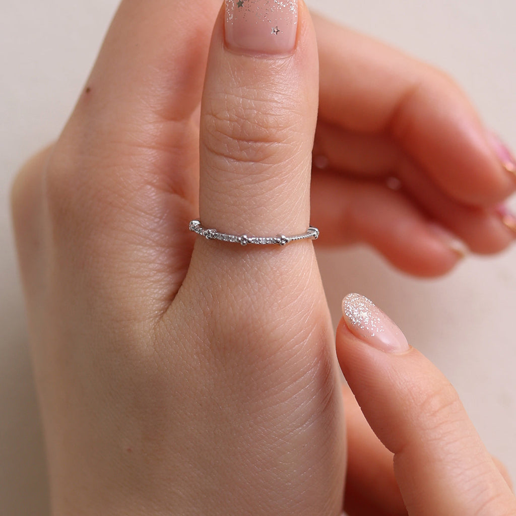 Dainty Cubic Band Ring